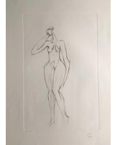 Isaac Kahn, Nude, Etching, 56x76 cm