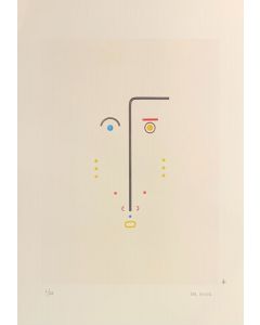 Bruno Budassi (Del Buda), Star character (white face), Graphics, 32x45 cm