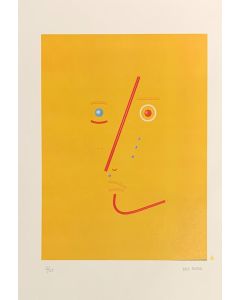 Bruno Budassi (Del Buda), Star character (yellow face), Graphics, 32x45 cm