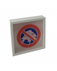 Loris Dogana, No drama, please, grafica in vitro, 27x27x6 cm (con cornice)