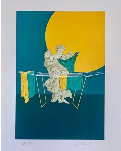 Lillo Ciaola, Drying Rack, Graphic Fine Art, 30x40 cm