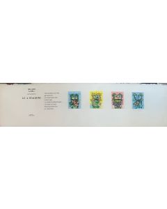 Ibrahim Kodra, Le 4 stagioni, Litografia, 80x20 cm