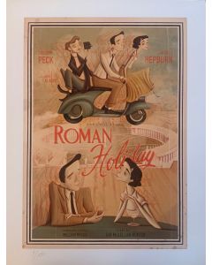 Giulia Del Mastio, Roman Holiday, graphic Fine Art, 30x40 cm