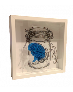 Loris Dogana, Forget me, in vitro graphic, 27x27x6 cm (with frame)