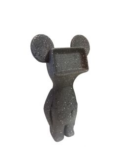 Fè, Mickey (Black), 3d hand-painted sculpture, h 25 cm