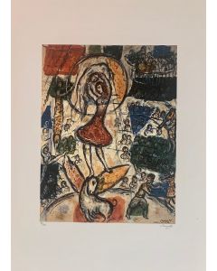 Marc Chagall, Le cirque, litografia a colori, Ed. S.P.A.D.E.M. Paris, 1985, 50x70 cm