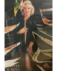Mimmo Rotella, Marilyn (La Vita il Mito), seridécollage, 100x70 cm 