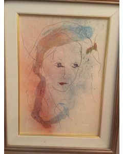 Ernesto Treccani, Chiara, mista su cartoncino, 25x35 cm