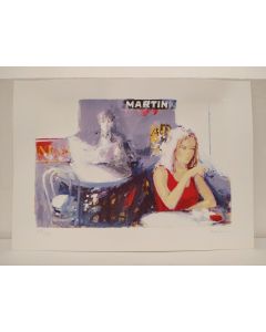 Giuliano Trombini, Martini, screen printing, 25x35.5 cm