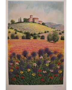 Mario Soave, Flowering, screen printing, 50x70 cm