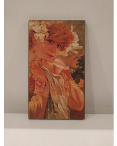 Alfons Mucha, print on pvc panel, 40.5x23 cm