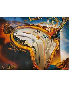 Salvador Dalì, Melting Clock, Print on panel, 30,5x64,5 cm