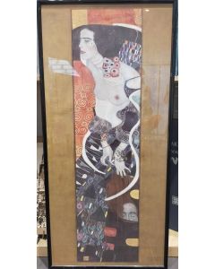 Gustav Klimt, Giuditta II, poster incorniciato, 100x48cm