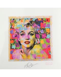 Giuliano Grittini, Marilyn Monroe, Cracker Art graphic (retouchè), 45x45 cm