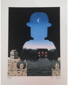 Stefano Bolcato, Happy Donor - René Magritte, fine art graphics , 30x37 cm