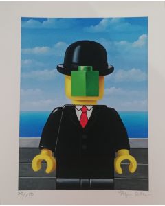 Stefano Bolcato, Mabrick - René Magritte, grafica fine art, 30x37 cm