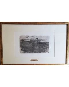 Giovanni Fattori, Untitled, etching, 17x24 cm (42,5x56,5 cm with frame)