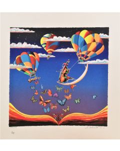Meloniski da Villacidro, Hot air balloons in concert, retouchè, 72x72 cm