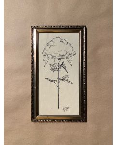 Loris Dogana, Fleur de nuages, inchiostro su carta, 14x24 cm