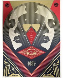 Obey (Shepard Fairey), I See Static (Red) , serigrafia, 61x46 cm, 2016