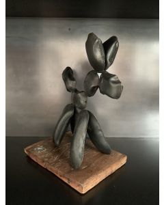 Andrea Borga, Little Luca’s Dog, scultura in acciaio, 42x25x45 cm