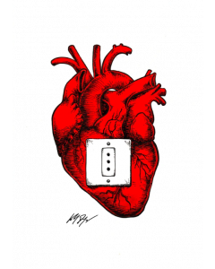Loris Dogana, Play (Heart), Stampa, 42x30 cm