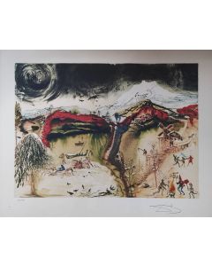 Salvador Dali, Winter (The Seasons), lithograph, 68x54 cm, 1972