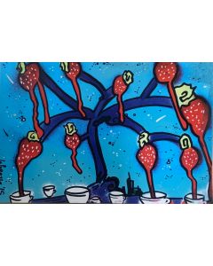 La Pupazza, The strawberry tree, graphic on PVC, 31X47 cm