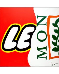 Michele Zanoni, Lemon, acrilico su tela, 50x50 cm