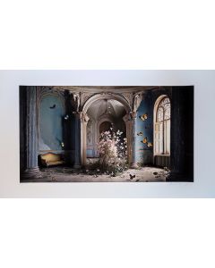 Ludovica Lugli, Butterflies and Flowers, fine art giclée, 60x38 cm 