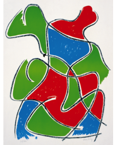 Man Ray, Tre Figure, litografia a colori, 65,5x50 cm, 1968
