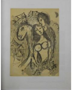 Marc Chagall, Liebespaar mit Pferd, acquatinta, pubblicata sul catalogo Korfeld (n°118), 1961, 23x16,5 cm (immagine)