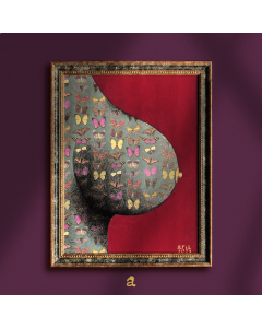 Aria Carelli, Primavera a pelle, china e colori acrilici su carta mista a cotone, 22,5x28,5 cm