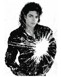 Julian T, Michael Jackson, stampa digitale su PVC, 80x60 cm, 2015