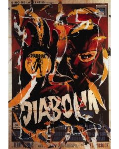 Mimmo Rotella, Diabolik, seridécollage, 70x100 cm 