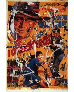 Mimmo Rotella, The Comancheros, seridécollage, 70x100 cm 