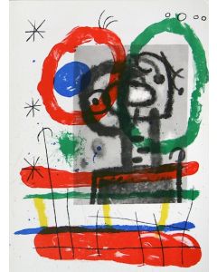 Joan Mirò, Cartons pg.13, litografia, 28x38 cm, 1965