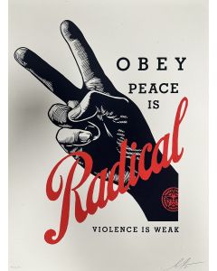 Obey (Shepard Fairey), Radical Peace, serigrafia, 46x61 cm, 2021