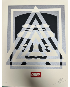 Obey (Shepard Fairey), Pyramid Top Icon , serigrafia, 51x41 cm, 2021 