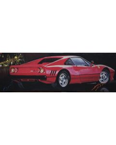 Pisati da Milano, Ferrari retro, retouché, 60x20 cm