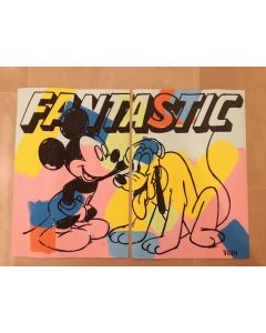 Andrew Tosh, Fantastic, acrilico e smalto su carta, 66x48 cm