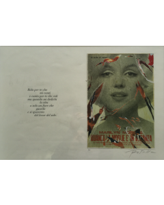 Mimmo Rotella, Quando la moglie è in vacanza, serigrafia e décollage, 70x50 cm, tratto dal libro "Bellezza eterna", 2005
