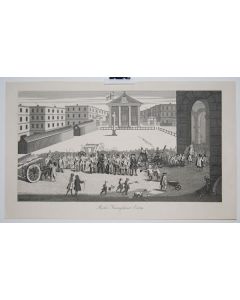 William Hogarth, Rich's triumphant entry, etching, 39x52cm