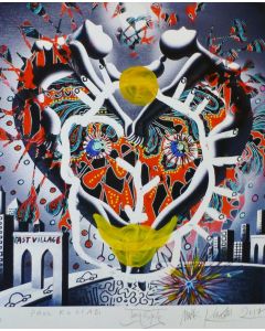 Mark Kostabi, Paul Kostabi e Tony Esposito, Implosion, Digital Print Graphic , 61x70 cm 