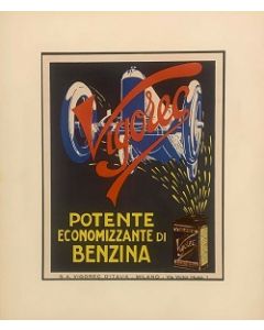 Pubblicità Vigorec, stampa vintage, 26x33 cm (37x44 cm con passepartout)