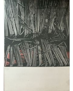 Emilio Scanavino, Chiodi, serigrafia, 50x70 cm