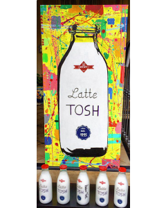 Andrew Tosh, Latte Tosh, acrilico su tela, 120x80 cm, 2017
