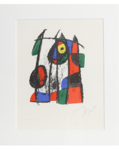 Joan Mirò, Lithograph li, lithography, 45,45x36,83 cm