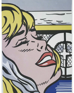 Roy Lichtenstein, Shipboard Girl, litografia offset su carta, 69x51,5 cm