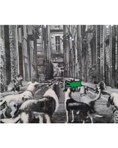 Mr. Brainwash, Alley Dogs, serigrafia su carta, 76x56 cm, 2022
